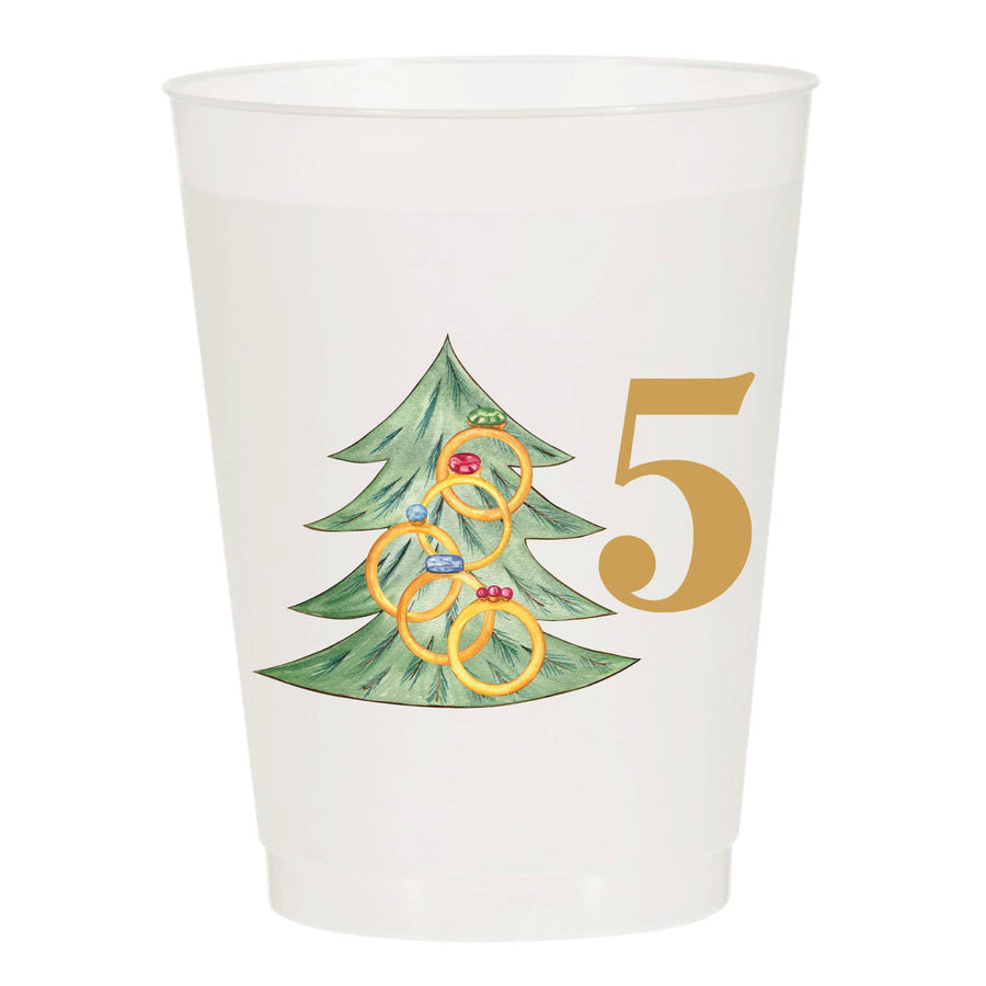 12 Days of Christmas Frosted Cups | 12 Cups