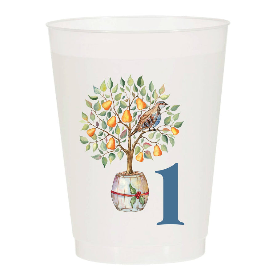 12 Days of Christmas Frosted Cups | 12 Cups