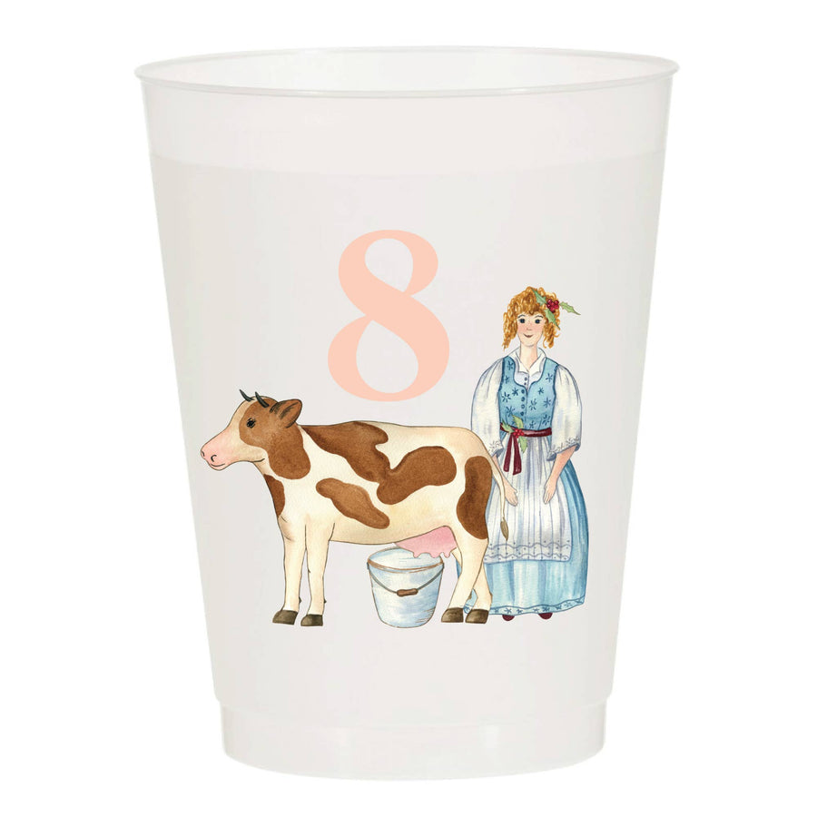 12 Days of Christmas Frosted Cups | 12 Cups