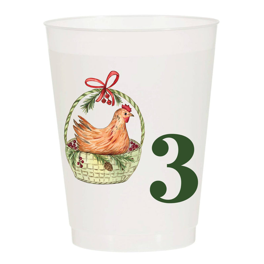 12 Days of Christmas Frosted Cups | 12 Cups