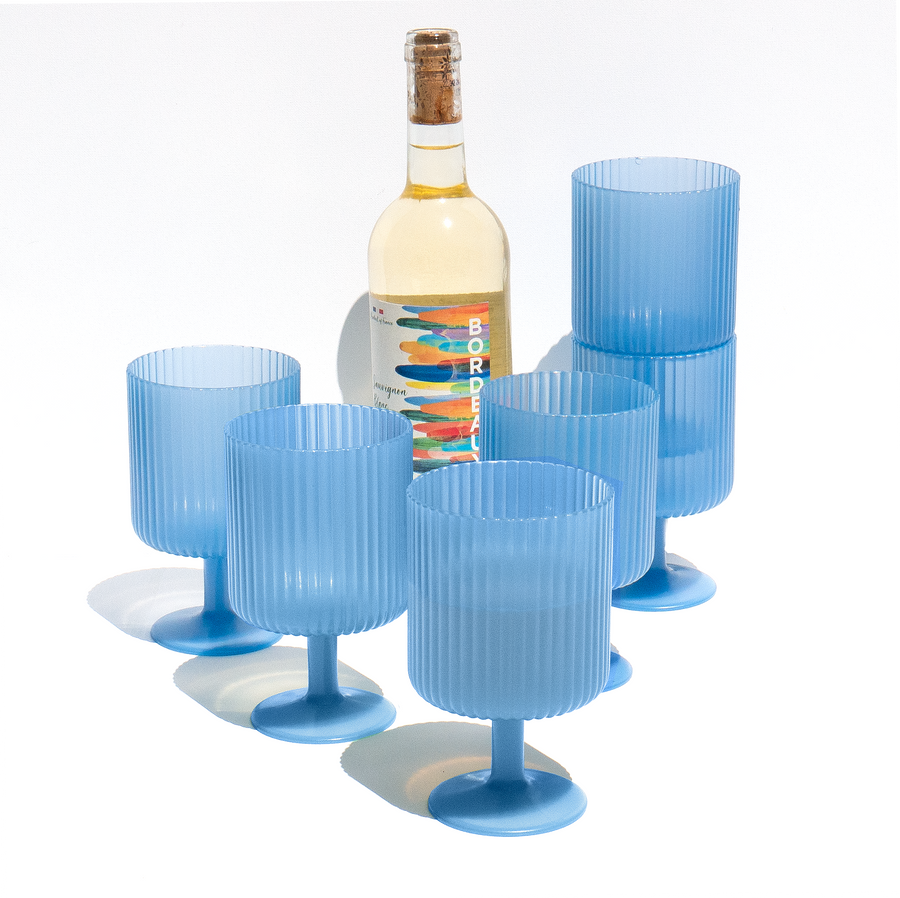 Stackable Wine Goblet | Blue