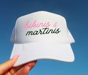 Bikinis & Martinis Trucker Hat | Summer | Beach: One Size - bomb'd AF