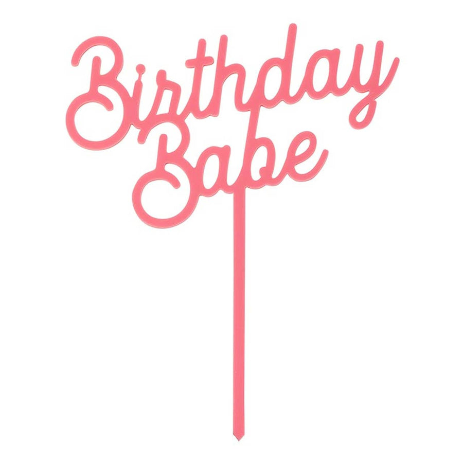 Birthday Babe | Acrylic Cake Topper - bomb'd AF