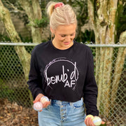 Cropped Long Sleeve Tee Black - bomb'd AF