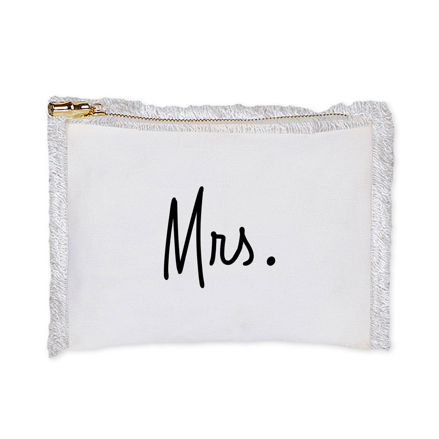 Mrs. Linen Fringe Toiletry Bag
