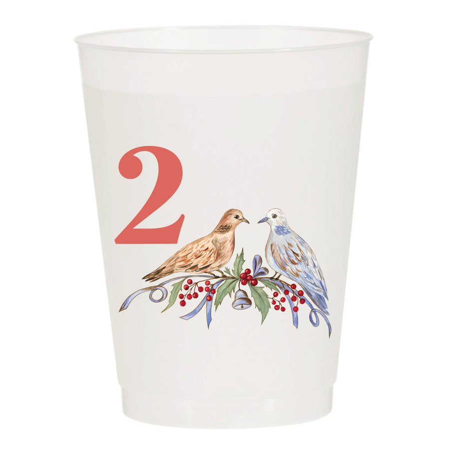12 Days of Christmas Frosted Cups | 12 Cups