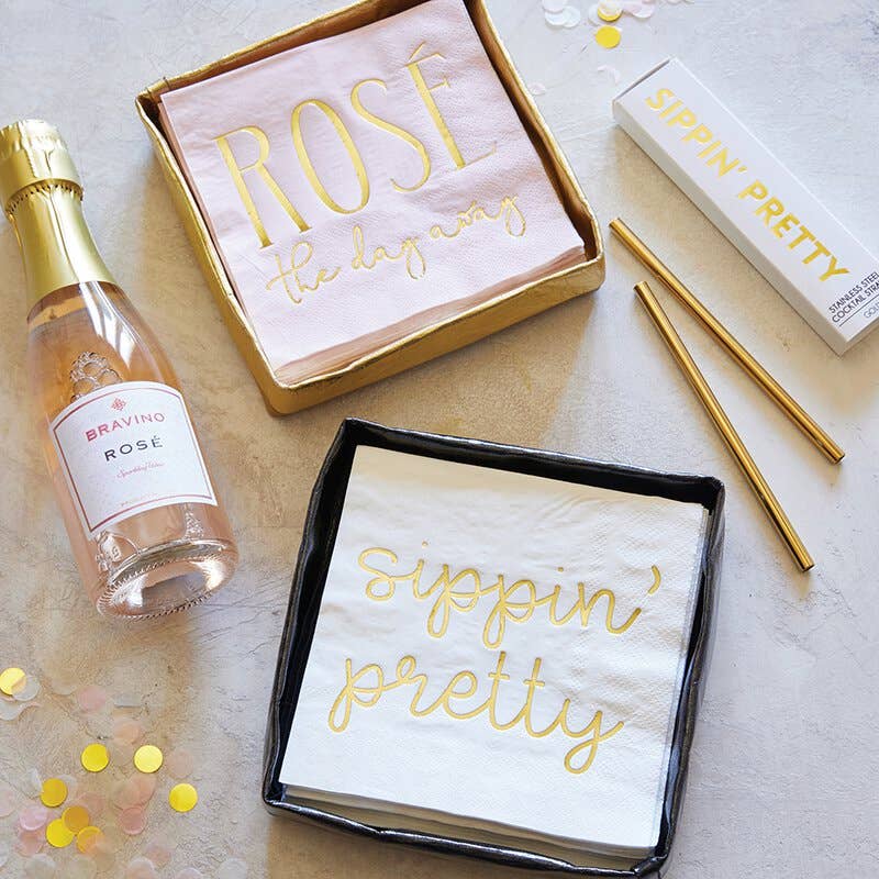 Rose The Day Away | Cocktail Napkins