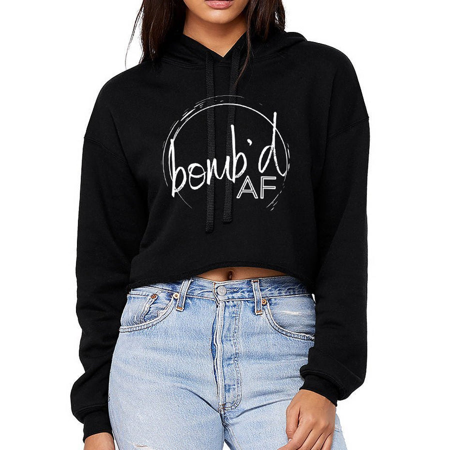 Fleece Cropped Hoodie - bomb'd AF
