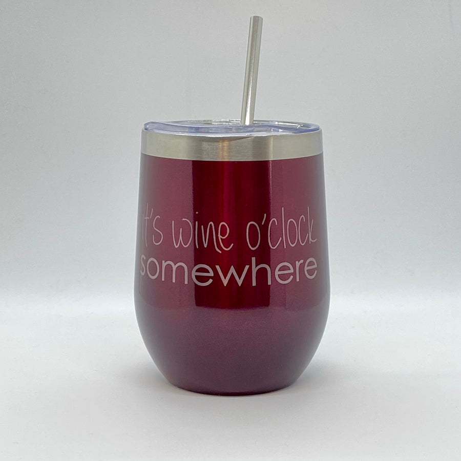 Wine Tumbler - Wine O'Clock Somewhere