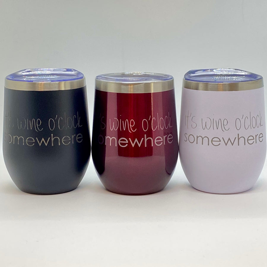 Wine Tumbler - Wine O'Clock Somewhere